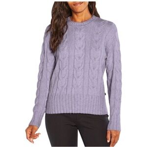 Banana Republic Women's Cable Knit Sweater- Lavender- Size XL